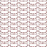 Epakh 50 Pieces Red String Bracelets 7 Knot Braided Bracelet Adjustable Cord Kabbalah Protection Handmade Friendship Amulet Good Luck Bracelet for Women Men