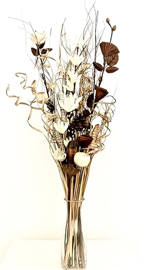 Dried Artificial Flower Bouquets 85cm Tall Ready For A Vase