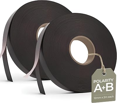 The Bead Shop A+B Magnetic Tape 12mm x 2m x 1.5mm Self Adhesive