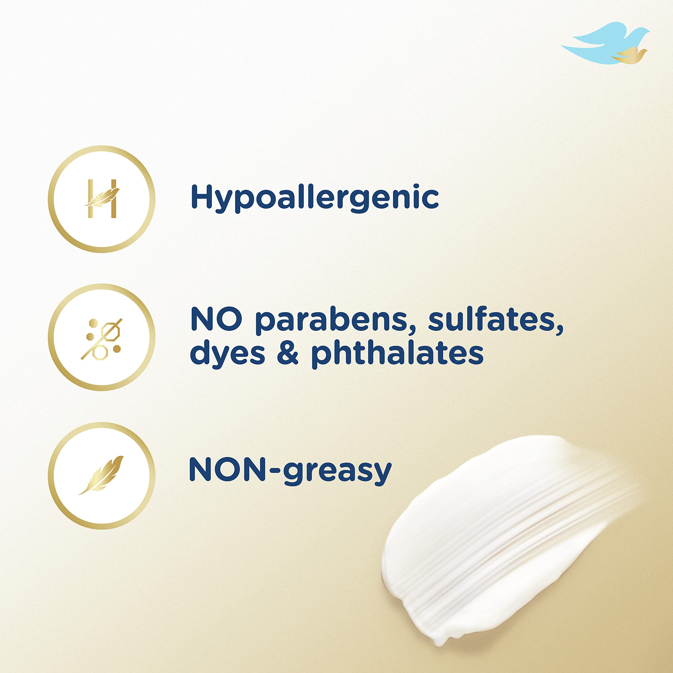 Baby Dove Sensitive Baby Cream Baby Skin Care Melanin-rich Skin Nourishment Hypoallergenic and Non-greasy 8 oz