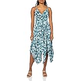 Angie Womens Angie Women's Twist Front Keyhole Spaghetti Strap Dress