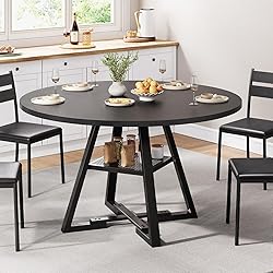 Jocoevol Round Dining Table for 4,Kitchen Dining