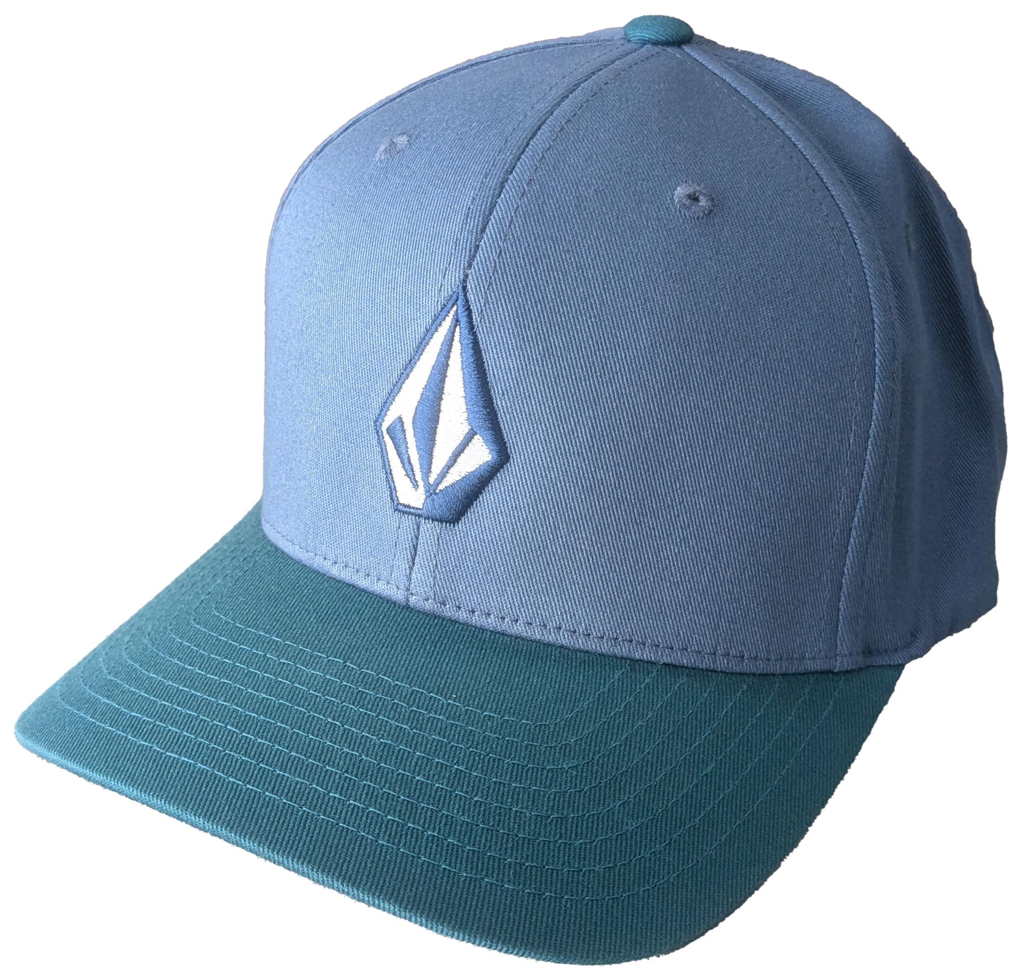 Volcom Men’s Full Stone Flexfit Hat Blue Wash S/M