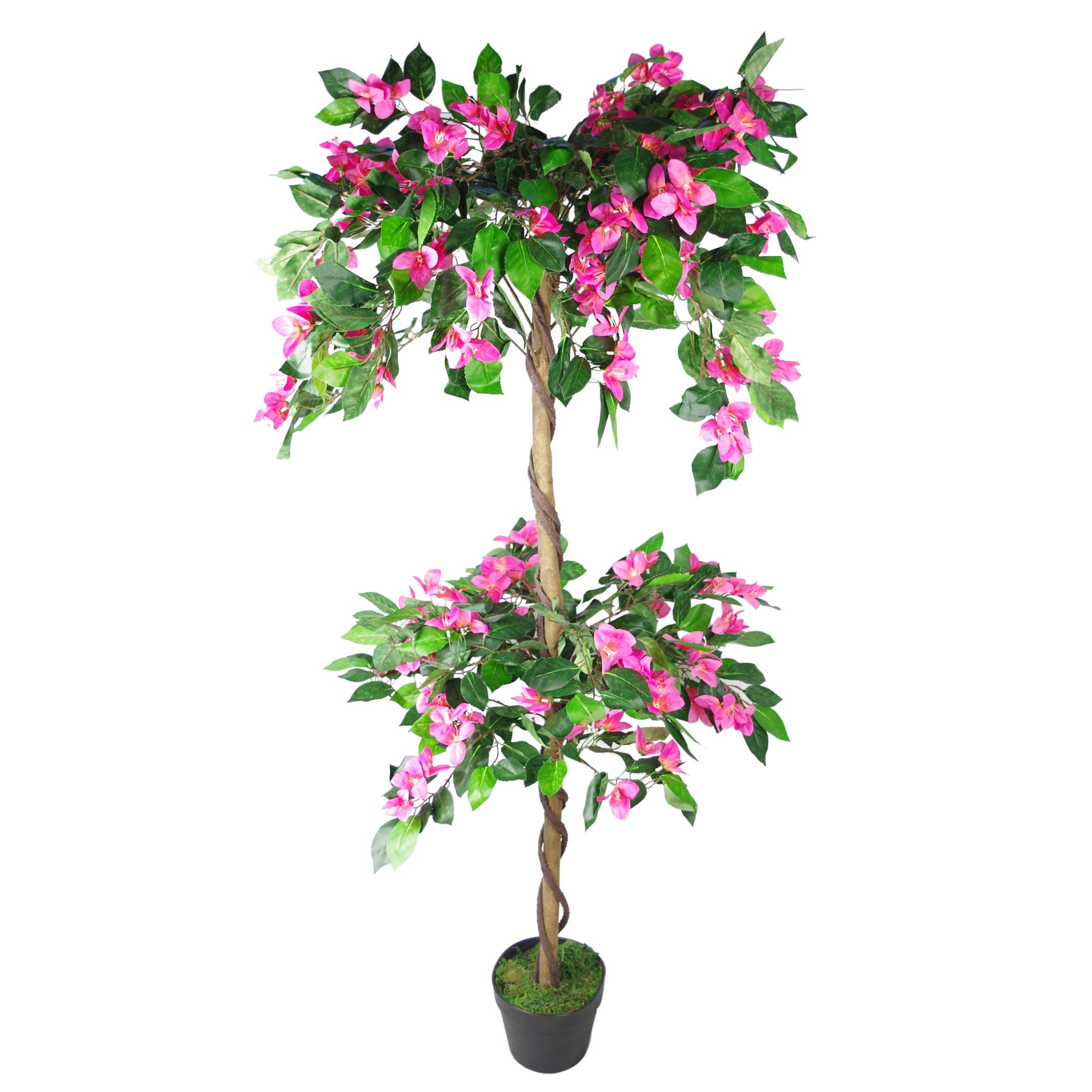 Leaf Design UK Realistic Artificial Blossom Tree, Silk, Pink, 140cm