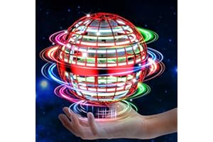 HOVISCO Flying Orb Ball Toy, Cosmic Globe Boomerang Hover Ball Galactic Fidget Spinner, Cool Toys Gift for 6 7 8 9 10+ Year Old Boys Girls Teens Outdoor Toys(Red)