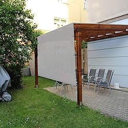 E&K Sunrise 8'Wx26'L Outdoor Shade Canopy Cover