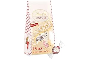 Lindt White Peppermint Truffles 19 oz Bag