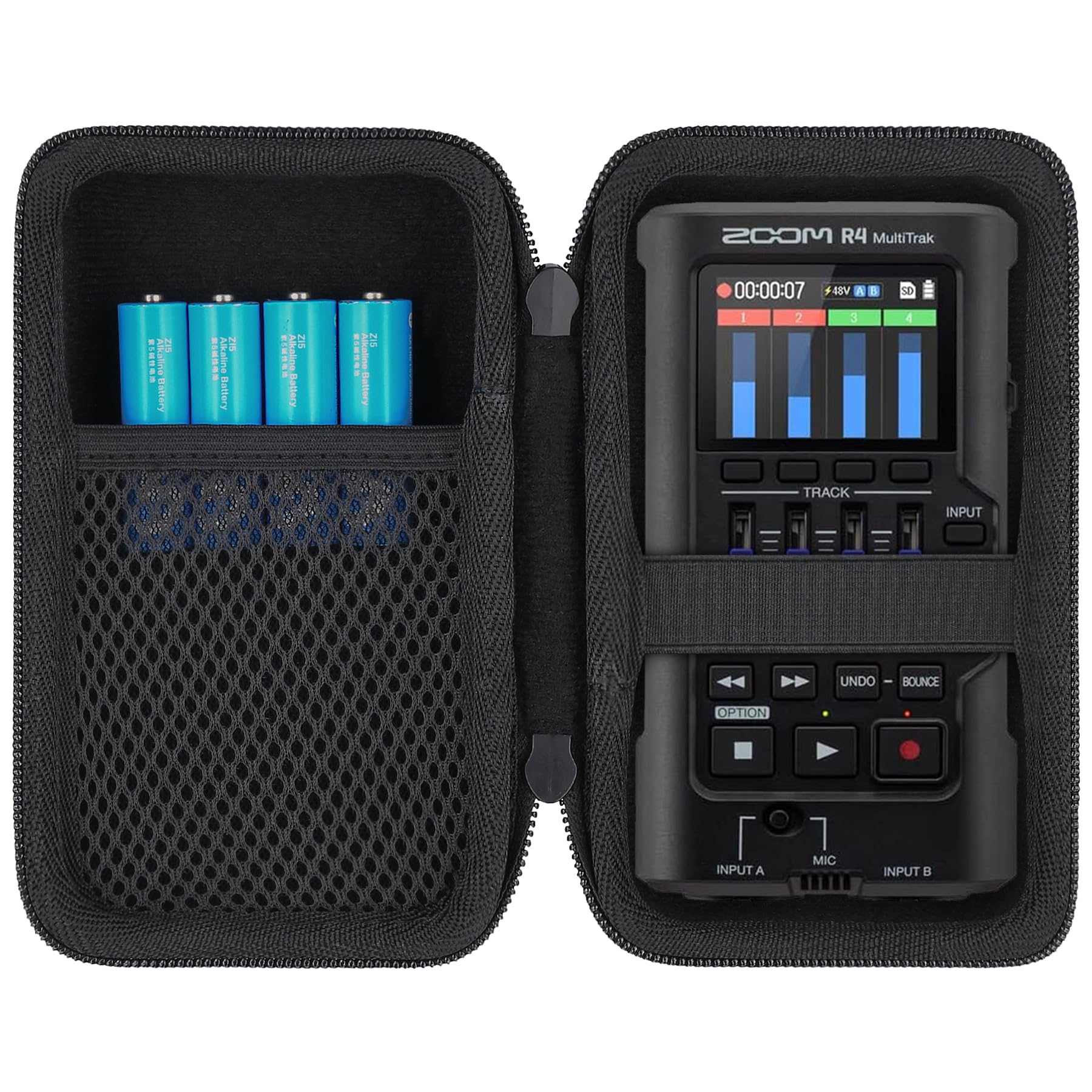 co2CREA Hard Storage Carry Travel Case for Zoom R4 MultiTrak Handheld 4-Track Recorder(Case Only,Without Recorder)