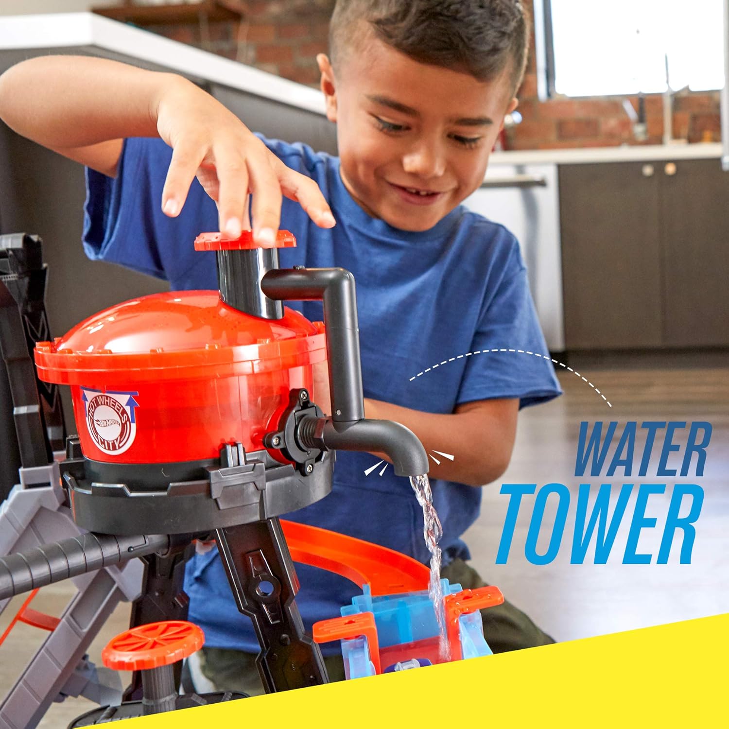 hot wheels ftb67 city gator car wash connectable play set with diecast and mini toy car