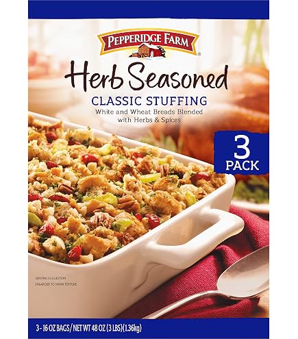 cornbread dressing pepperidge farm Pepperidge Farm Corn Bread Classic Stuffing, 12 oz. Bag