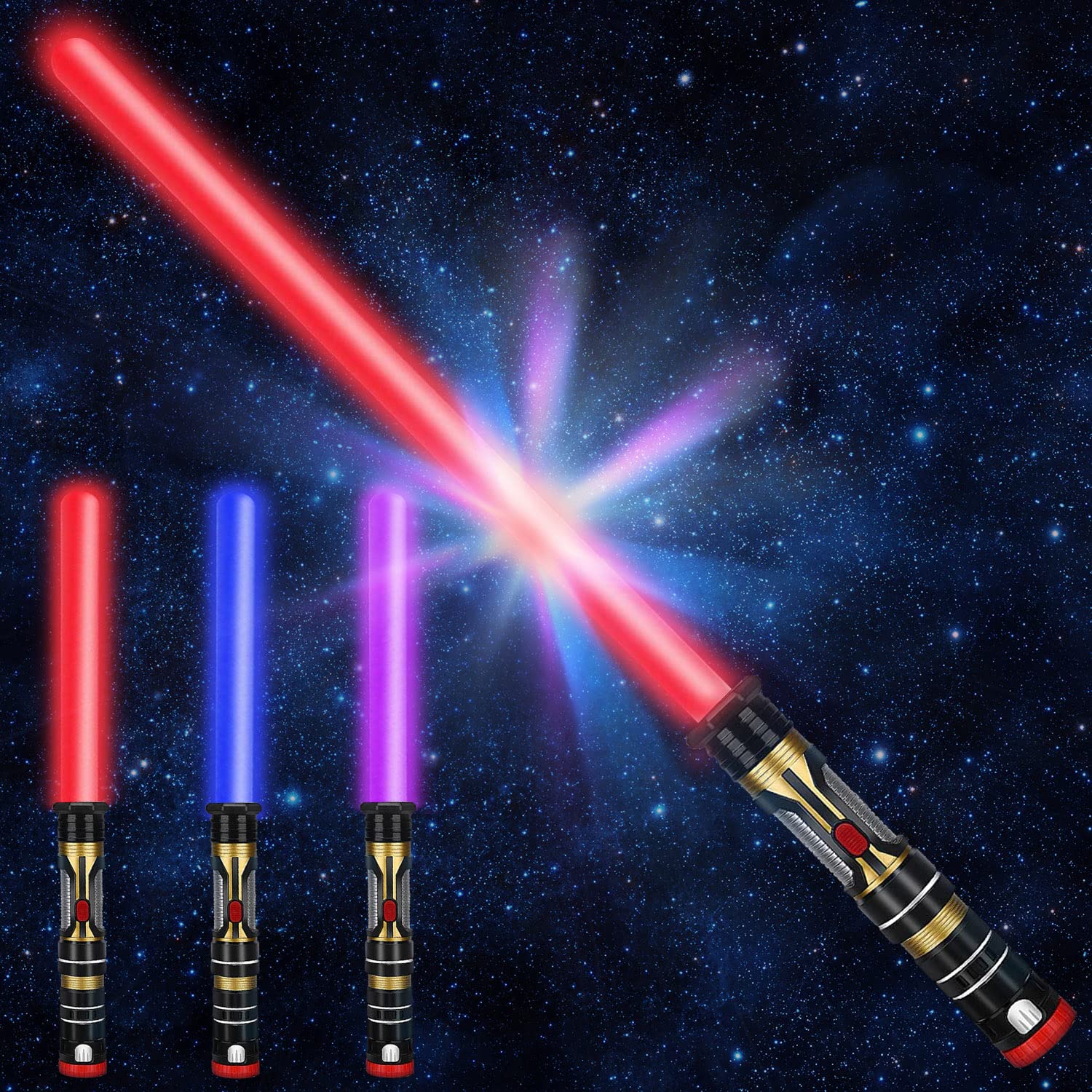 Light Saber Kids - Star Wars World Book Day Costume for Boys Girls, Hero Man Character WBD Fancy Dress for Childrens, Birthday Gifts Party Favors Supplies Cosplay Dress Up Accessories