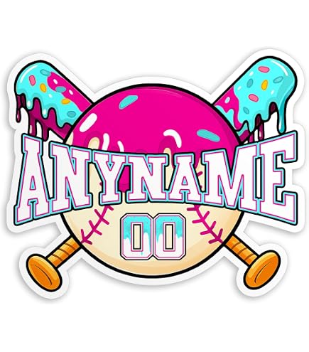 Personalized Baseball | Softball Bat Knob Sticker Set of 2 - Team Order 6 Sets or more Personalized Baseball | Softball Bat Knob Sticker Set of 2 - Team Order 6 Sets or more