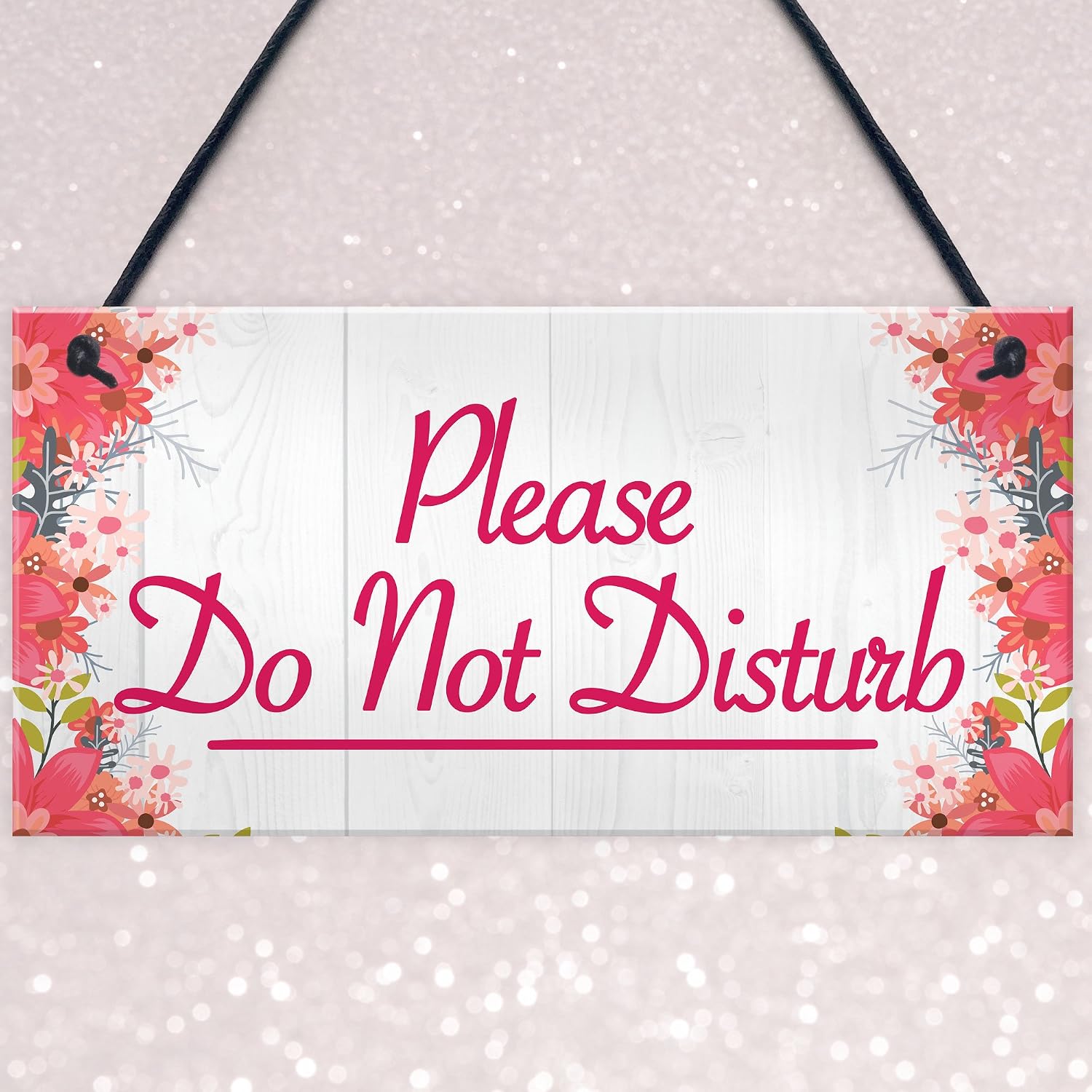 Red Ocean Please Do Not Disturb Therapist Hotel Privacy Hanging Plaque Home Door Gift Sign, 200x100mm - Image 4