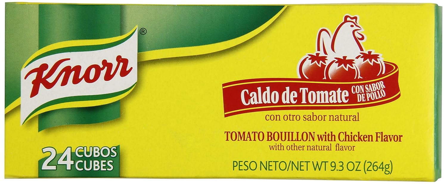 KNORR Bouillion Caldo de Tomate Tomato With Chicken 1 Package of 24