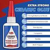 GleamGlee 35g Ceramic Glue Ultra Strong Instant Waterproof High Temp Food Grade view 2