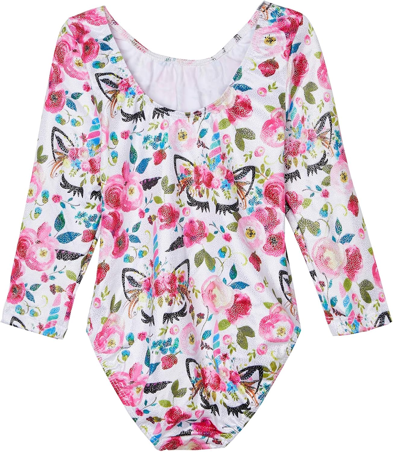 Midout Tollder Girls Fancy Cute Gymnastics Leotards One-Piece Sparkly Biketard for Kids 2-9T: Clothing