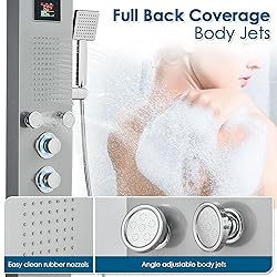 ROVOGO No Battery Needed Shower Panel System with