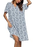 YOZLY House Dress Women Cotton Duster Robe Short