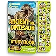 Gzsbaby Dinosaur Busy Book with Sounds for Kids, 30 Species Names & Realistic Sounds, Interactive Dinosaur Toys, Boys Girls K
