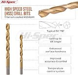 Hi-Spec 99pc HSS Drill Bit Set 1–10mm Titanium Coated Metal Wood Plastic view 3