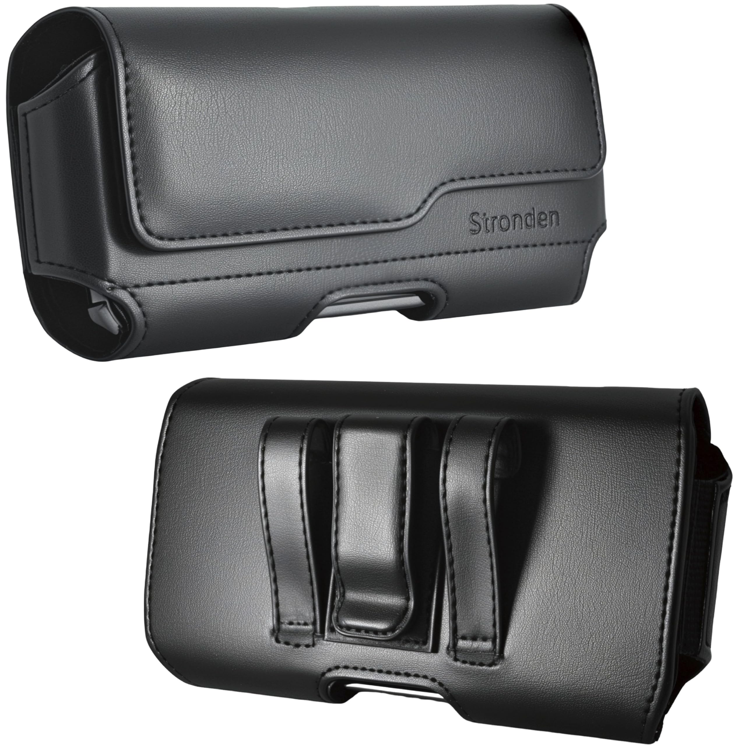 Stronden Iphone 8 Iphone 6S 7 Belt Case With Clip, Apple Iphone 8 Leather Belt Clip Case Holster Pouch Sleeve Flip Cover Cell Phone Holder Black