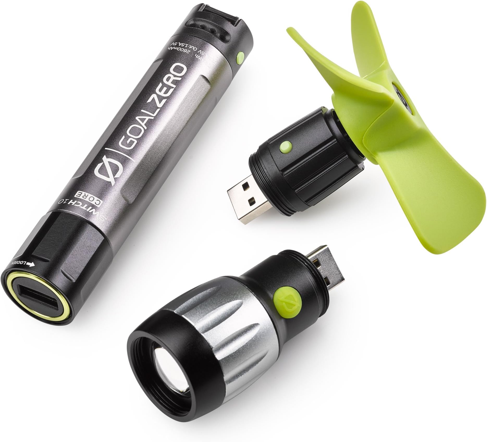 Goal Zero Switch 10 Core Multi-Tool Kit, 10Wh Recharger with Fan and Flashlight Tools