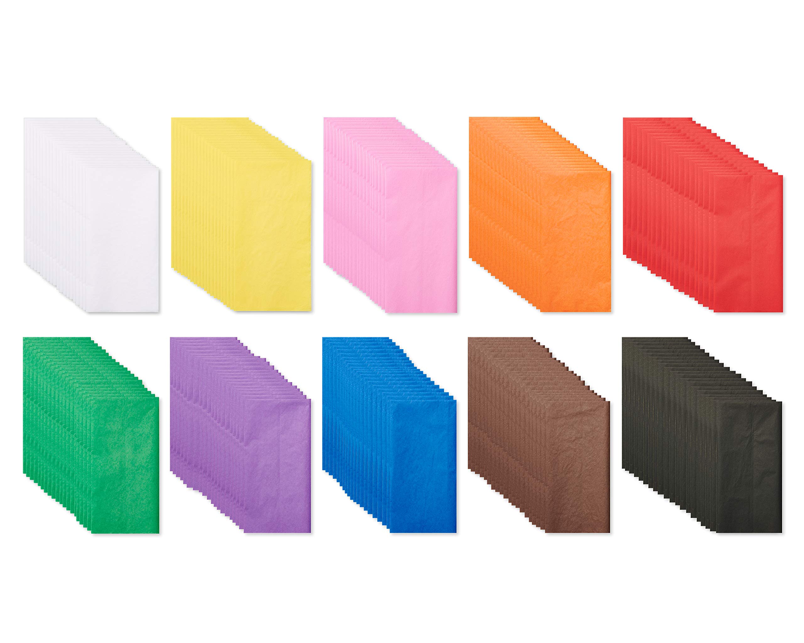 American Greetings 200 Sheets 20 in. x 20 in. Rainbow Tissue Paper Bulk for All Occasions
