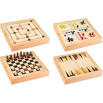 Legnoland 37804 Spielesammlung aus Holz, 36 x 36 cm