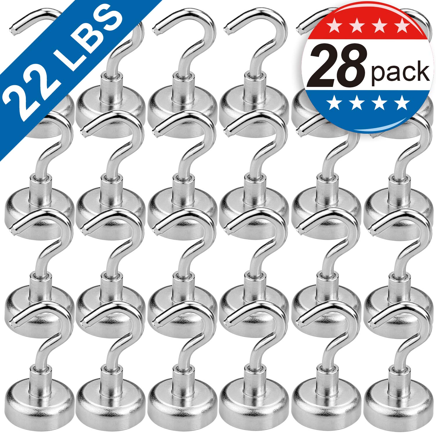 Indoor Outdoor Hook Hanging MIKEDE Hooks Powerful 22LBS Heavy Duty Neodymium