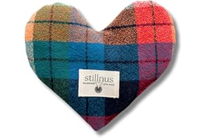 Stillnus Weighted Heart Eye Pillow with Organic Lavender & Flaxseed – Relaxation Gift for Women, Meditation Tool, Mindful Rest, Cooling Eye Mask, Wellness Self-Care Kit