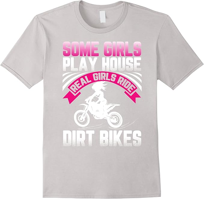 Dirt Bike T Shirt Real Girls Ride Dirt Bikes Funny Gift Tee