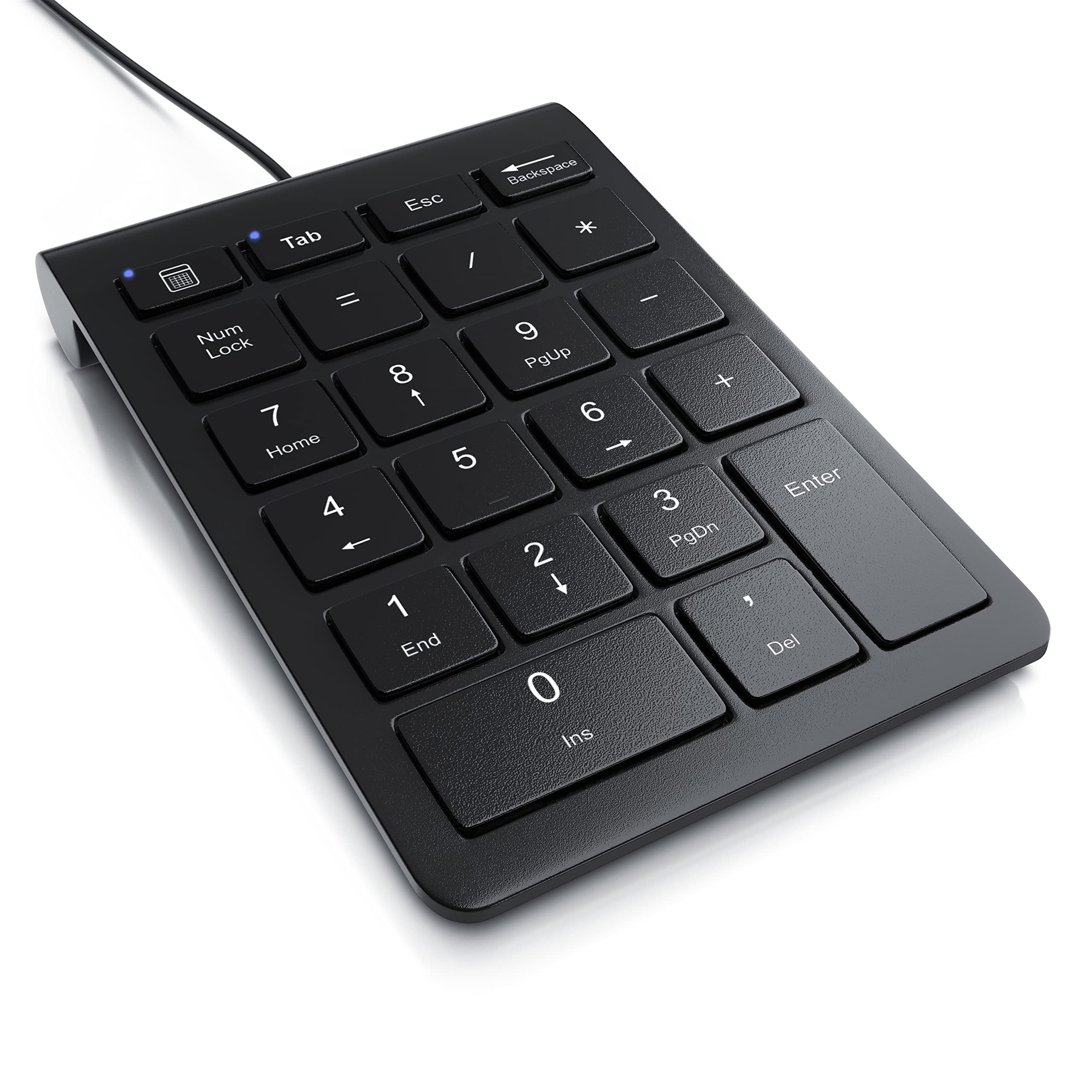 Aplic - Numpad Wired Numeric Keyboard, USB Numpad External, Keypad Mini Keyboard, 22 Keys, USB Type A Wired Keyboard, Numeric Keypad with 10 Multi-Function Keys, Multimedia, PC laptop notebook