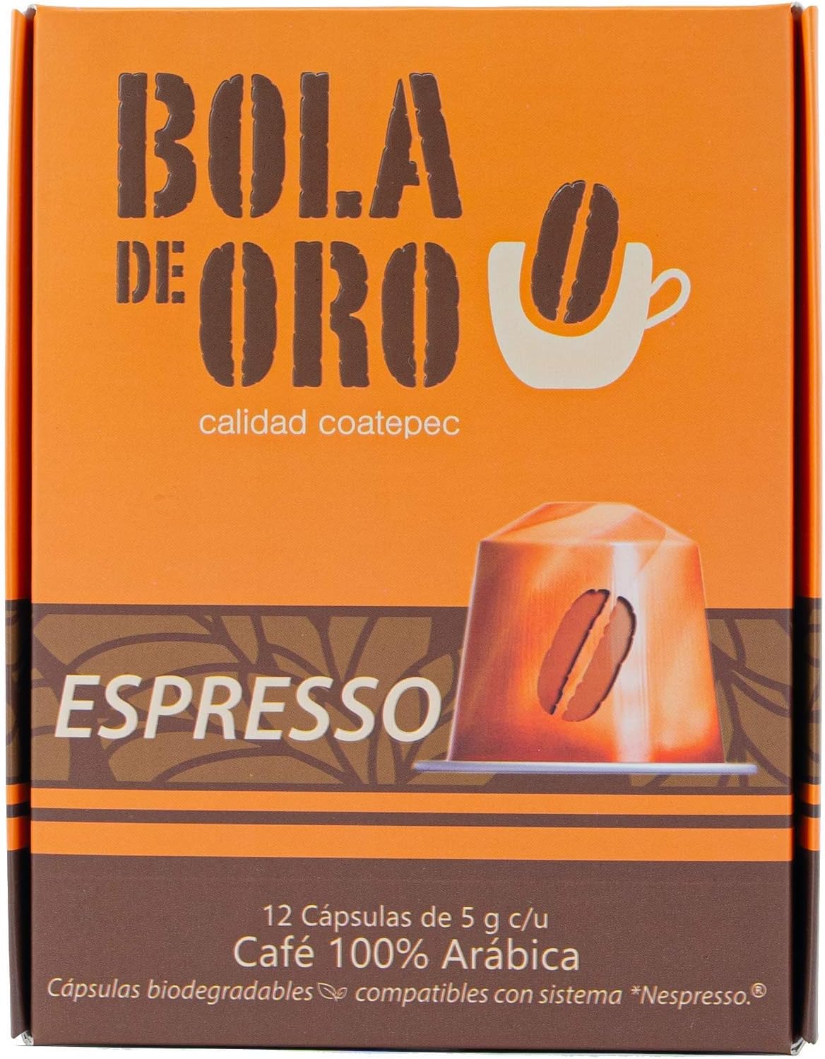 Bola De Oro Capsulas Café Biodegradables 100 Arábica