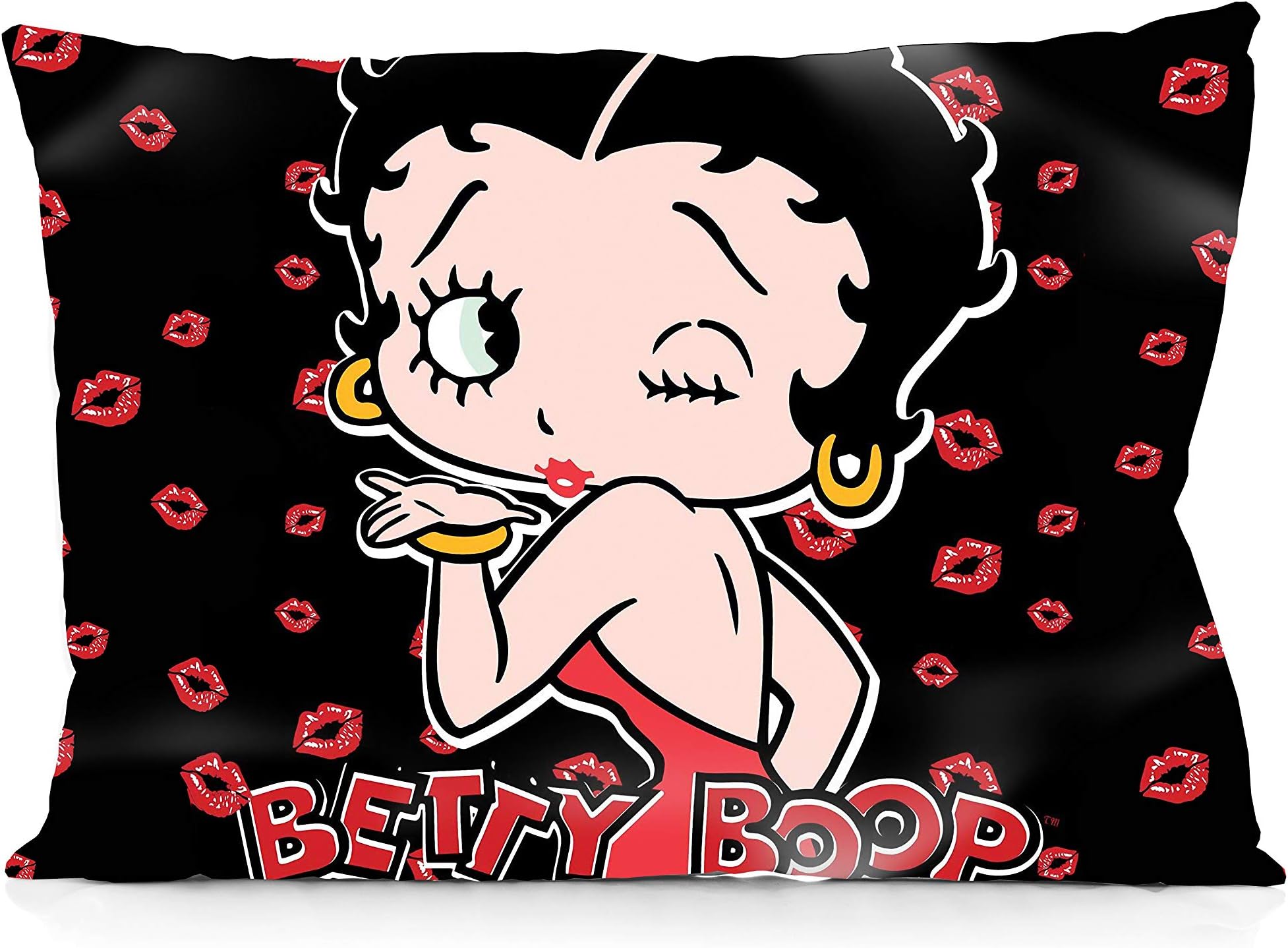 DoubleUSA Betty Boop Pillowcases Both Sides Print Zipper Pillow Covers 20"x30"