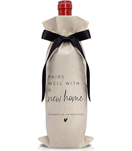 Divertida Bolsa De Vino De Regalo Para Inauguración De La Casa O Nuevo
