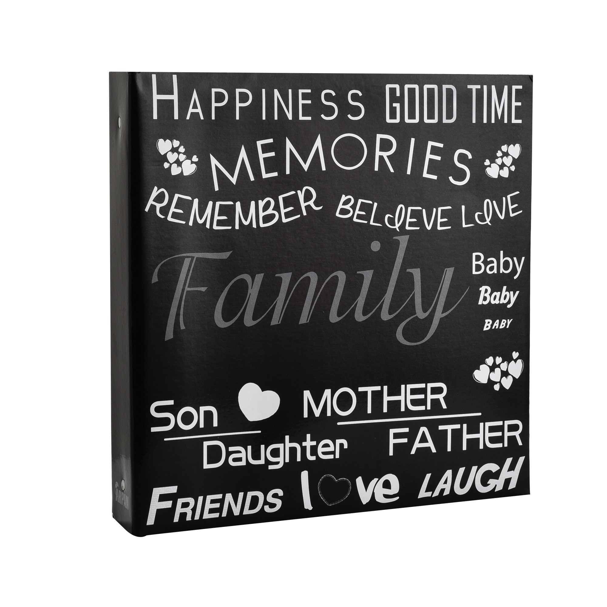 Arpan 10 x 15cm Large Photo Album for 500 Photo's - Black