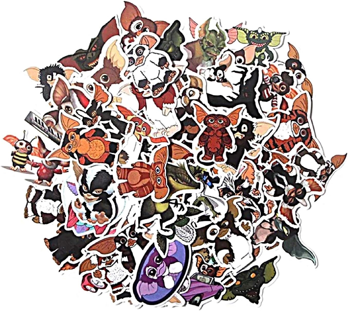 Gremlins Gizmo Classic Movie Decal Stickers Assorted Lot of 66 Pieces