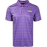 FOCO NCAA Mens NCAA College Team Logo Striped Polyester Polo Short Sleeve Shirt