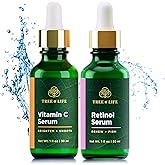 Tree of Life Facial Skin Care Set, Brightening, Firming, Hydrating, Dry Face, Dermatologist Tested - Vitamin C Serum (Brighte