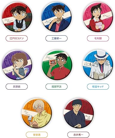 Amazon 名探偵コナン 缶バッジ プラス 読書ver Box アニメ 萌えグッズ 通販