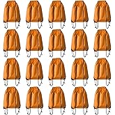 Drawstring Backpack Bulk 20 Pcs Draw String Backpack Bags DIY Gym Sports Traveling Yoga Cinch Bag Sackpack Drawstring (Orange)