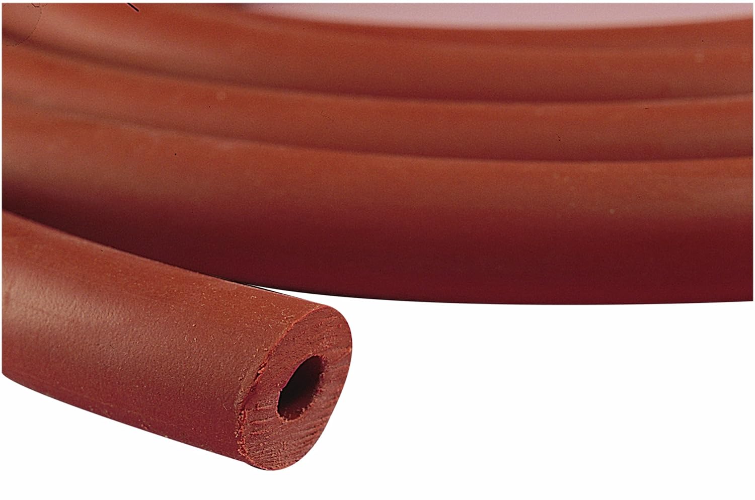 Thomas 1885 Gum Rubber Red Extruded Vacuum Tubing, 5/8" OD x 1/4" ID x 3/16" Wall Thick, 10