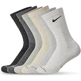 Nike Unisex Adult Everyday Elevated Crew Socks (6-Pack) | Mens and Womens