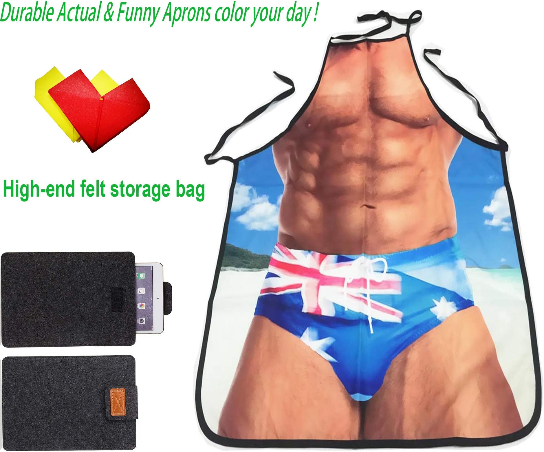 Cute Funny Men Women Kitchen Cooking Adult Chef BBQ Apron - Party Pretend Costume