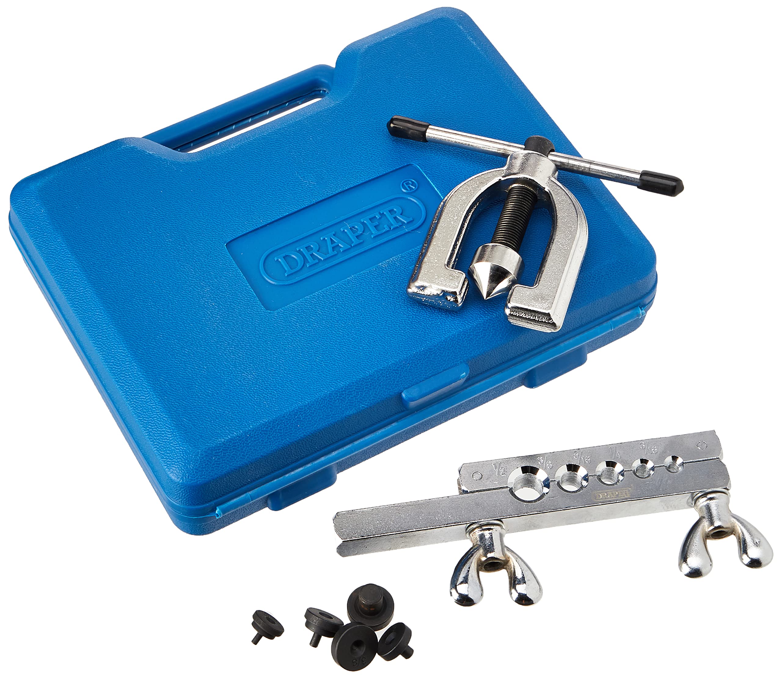 Draper 51762-DP Brake Pipe Flaring Kit (7 Piece), Blue