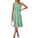 BerryGo Womens Summer Floral Midi Dress Sleeveless Flowy A-Ling Button Tiered Casual Vacation Beach Long Sun Dress 2025