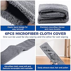 6pcs Dusters Replacement Cloth Retractable Gap Dust
