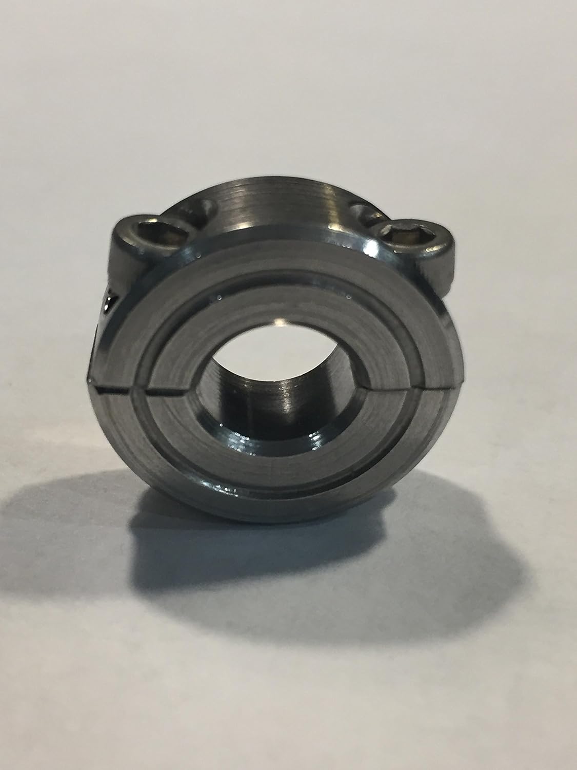 1/2" Bore, Stainless Steel, Double Split Shaft Collar, 1 Pc