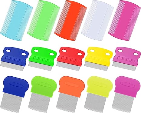 15 Pieces Head Lice Combs Tear Stain Comb Cat Dog Combs Plastic