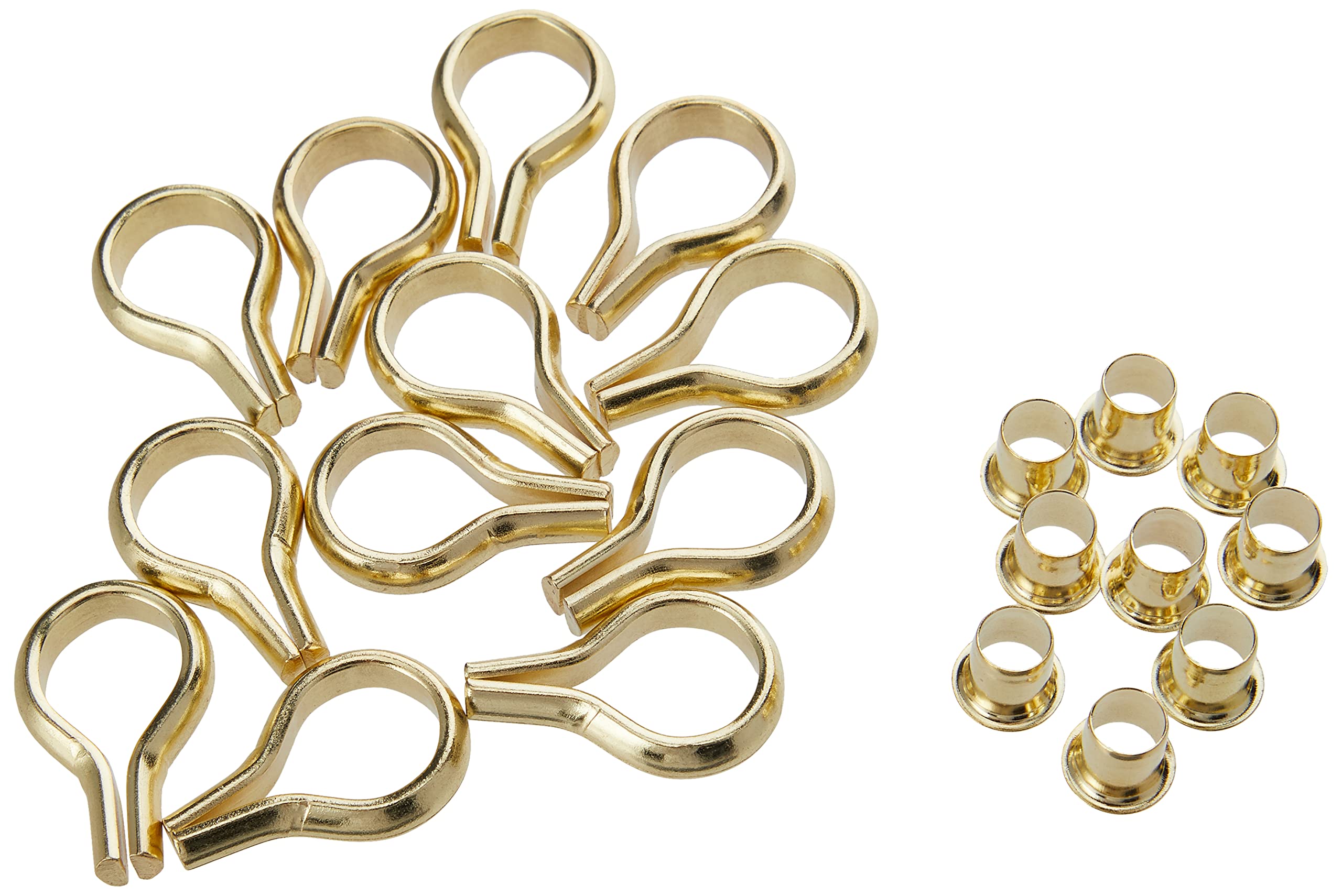 Merriway BH00003 (52 Pcs) EB Brass Plated Banjo Bookcase Steel Stud and Socket Shelf Support Kit - Pack of 40 Sockets and 12 Studs